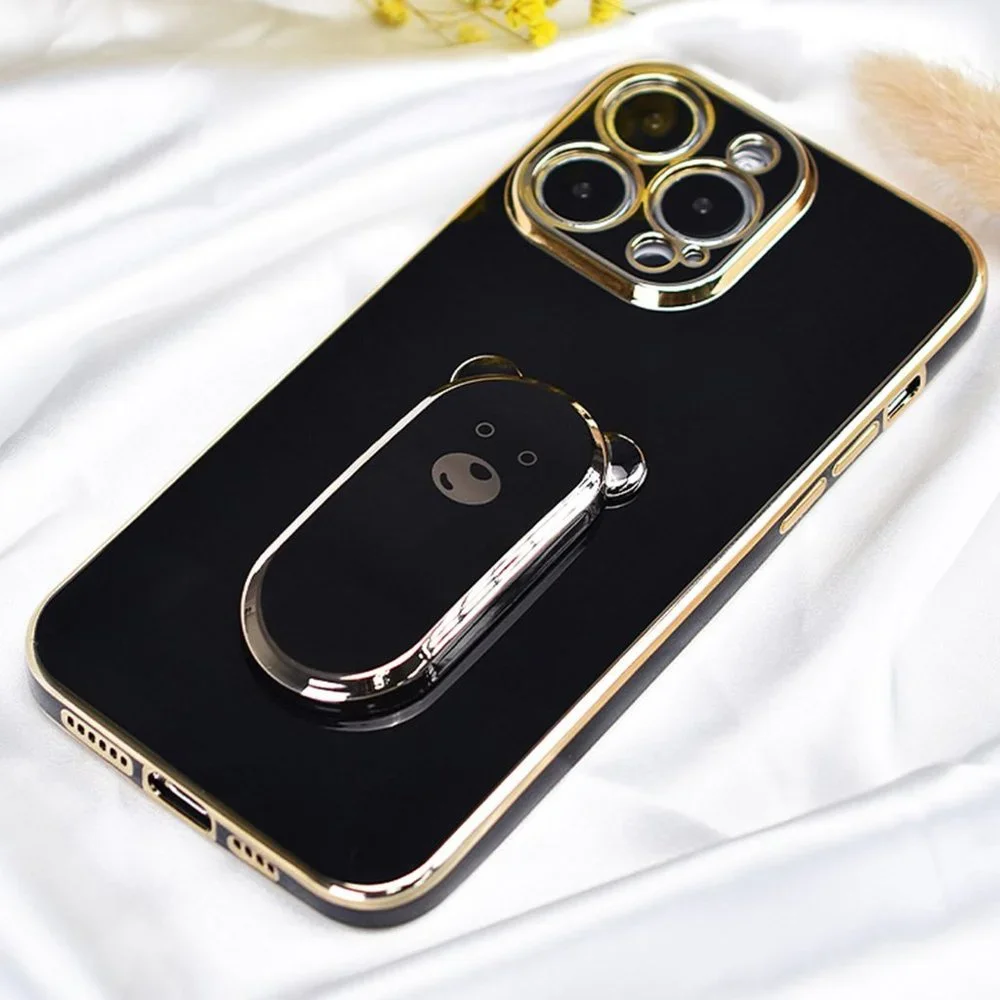 iPhone 15 Case iPhone 14  iPhone 13 Case iPhone 12/11 Case  Bear Bracket Stand